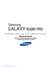 Samsung Galaxy Rugby pro Manual Del Usuario