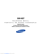 Samsung SGH-i627 Series Manual Del Usuario
