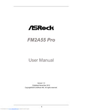 ASRock FM2A55 Pro User Manual