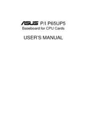 Asus P/I P65UP5 User Manual