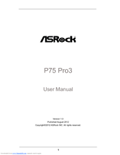 ASRock P75 Pro3 User Manual
