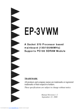 EPOX EP-3VWM Manual