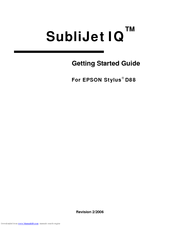 Sawgrass Technologies SubliJet IQ Getting Started Manual