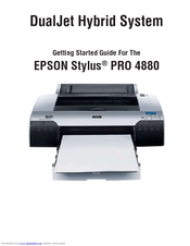 Sawgrass Technologies Stylus Pro 4880 ColorBurst Edition - Stylus Pro 4880 ColorBurst Getting Started Manual