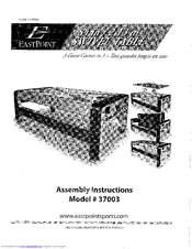 EastPoint 37003 Assembly Instructions Manual