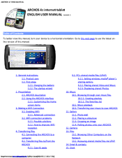 Archos 501578 User Manual