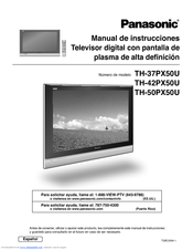 Panasonic Th 50px50u Manuals Manualslib