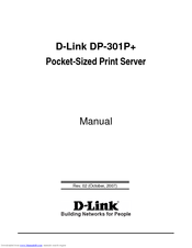 D-Link 301P - DP Print Server Manual