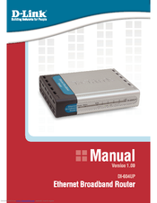 D-Link DI-604UP - Broadband Router Plus USB Print Server Product Manual