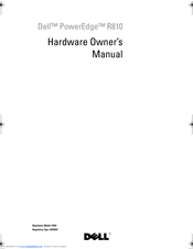 Dell PowerEdge R810 Owner's Manual