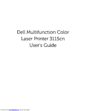 Dell 3115 Color Laser User Manual