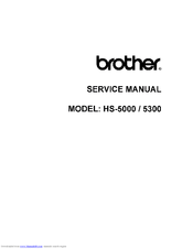 Brother HS-5000 - Color Solid Ink Printer Service Manual