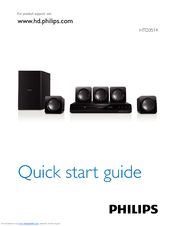 Philips HTD3514/F7 Quick Start Manual
