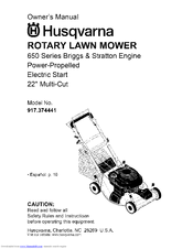 Husqvarna 917.374441 Owner's Manual