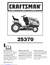 Craftsman 25370 Instruction Manual
