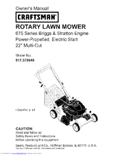 Craftsman 917.370840 Owner's Manual