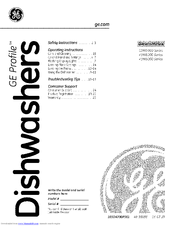 GE Profile PDW9200 Series Owner's Manual