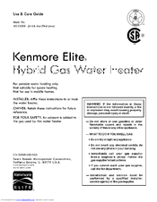 Kenmore Elite 153.331010 Use & Care Manual