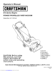 Craftsman 247.77013.0 Operator's Manual