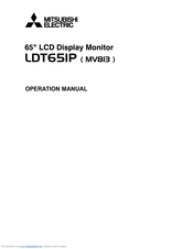 Mitsubishi Electric LDT651P Operation Manual