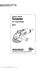 COMPANION B52405CP1A Operator's Manual
