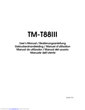 Epson T88III - TM B/W Thermal Line Printer User Manual