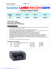 Ricoh J015 Support Manual