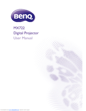 BenQ MX722 User Manual