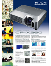 Hitachi CP-X260W Brochure
