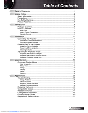 Optoma DS216 User Manual