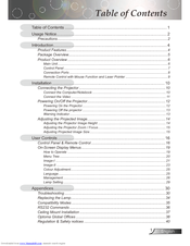 Optoma EP773 User Manual