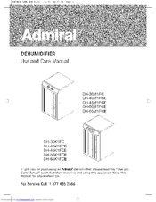 Admiral DH-30M1FC Use And Care Manual