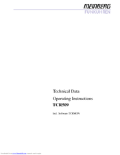 Meinberg TCR509 Operating Instructions Manual