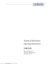 Meinberg USB 5131 Operating Instructions Manual