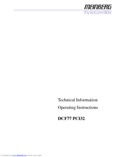 Meinberg DCF77 PCI32 Operating Instructions Manual