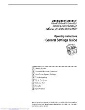 Ricoh Aficio 3515 Operating Instructions Manual