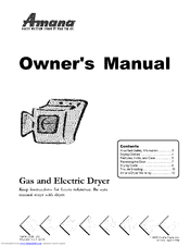 Amana ALG643RAW Owner's Manual