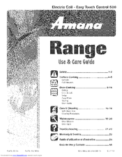 Amana AER5515QAQ Use & Care Manual