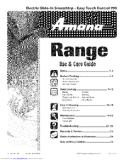 Amana AES3760BCS16 Use & Care Manual