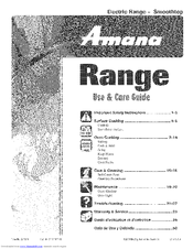 Amana AER5511AAW Use & Care Manual