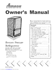 Amana 67002009 Owner's Manual