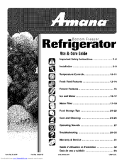 Amana ABL2533FES Use & Care Manual