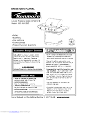 Kenmore 119.162310 Operator's Manual