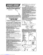 Black & Decker GC818 Instruction Manual