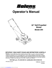 Bolens 264 Operator's Manual