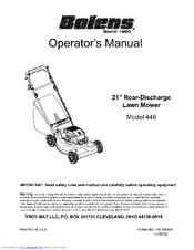 Bolens 446 Operator's Manual
