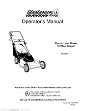 Bolens V17 Operator's Manual