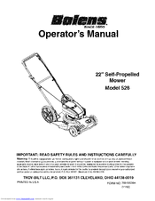 Bolens 526 Operator's Manual