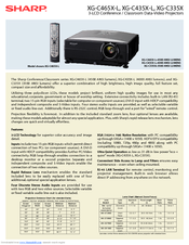 Sharp Notevision XG-C335X Manuals | ManualsLib