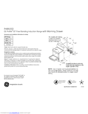 GE PHB915SDSS Specification Sheet